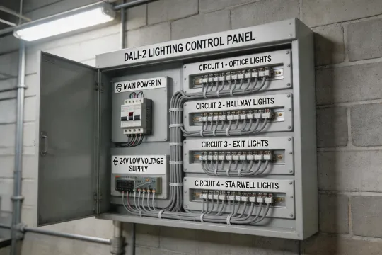 Commercial lighting controls panel
