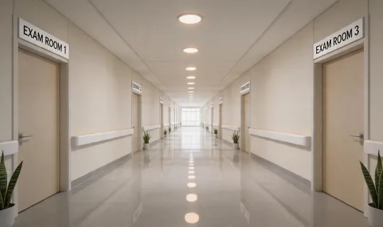 Healthcare corridor downlights