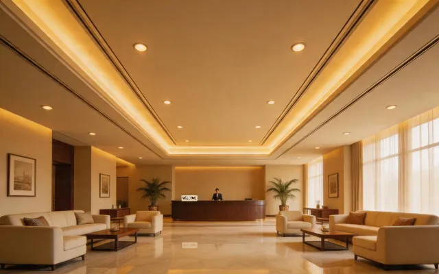 Hospitality lobby lighting
